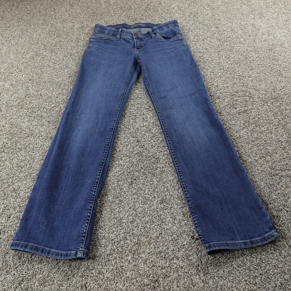 Wrangler Jeans Womens 5 Dark Blue Denim Pants Shiloh Low Rise Boot Rodeo Stretch
